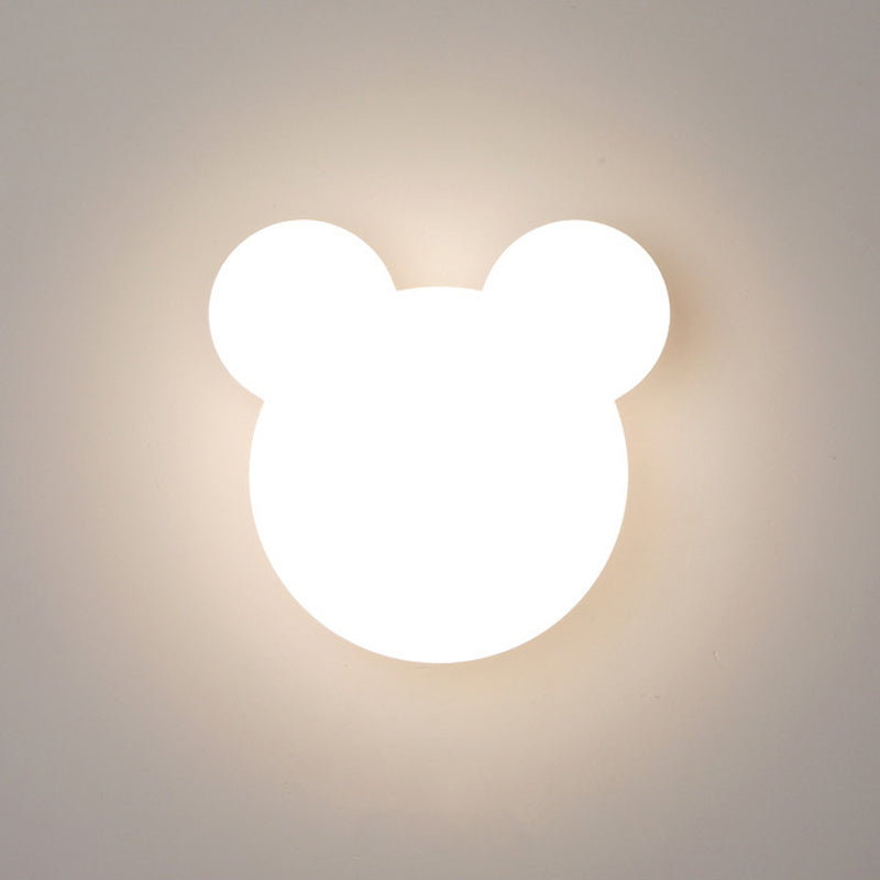 Geometric Wall Mount Lighting Simple Plastic 1 Light Wall Mounted Light for Bedroom