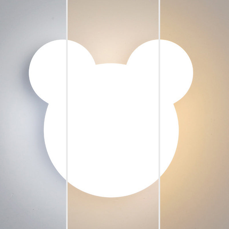 Geometric Wall Mount Lighting Simple Plastic 1 Light Wall Mounted Light for Bedroom