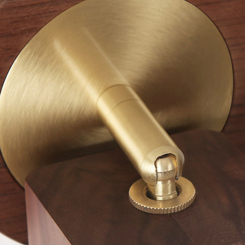 Nordic Style Wooden Wall Light Rectangle Shape Wall Lamp for Living Room