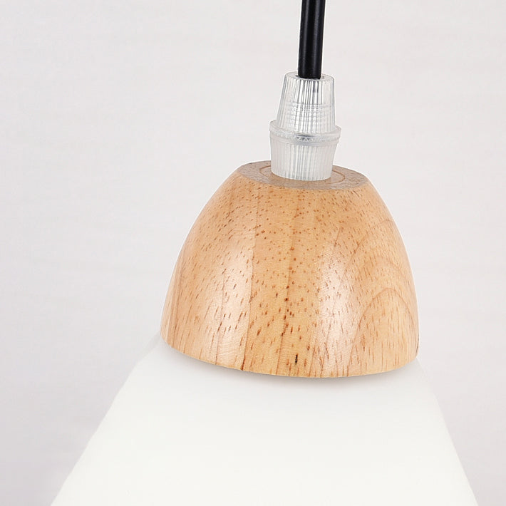 Japanese Style Wooden Wall Light Cone Shape Adjustable Wall Lamp for Living Room