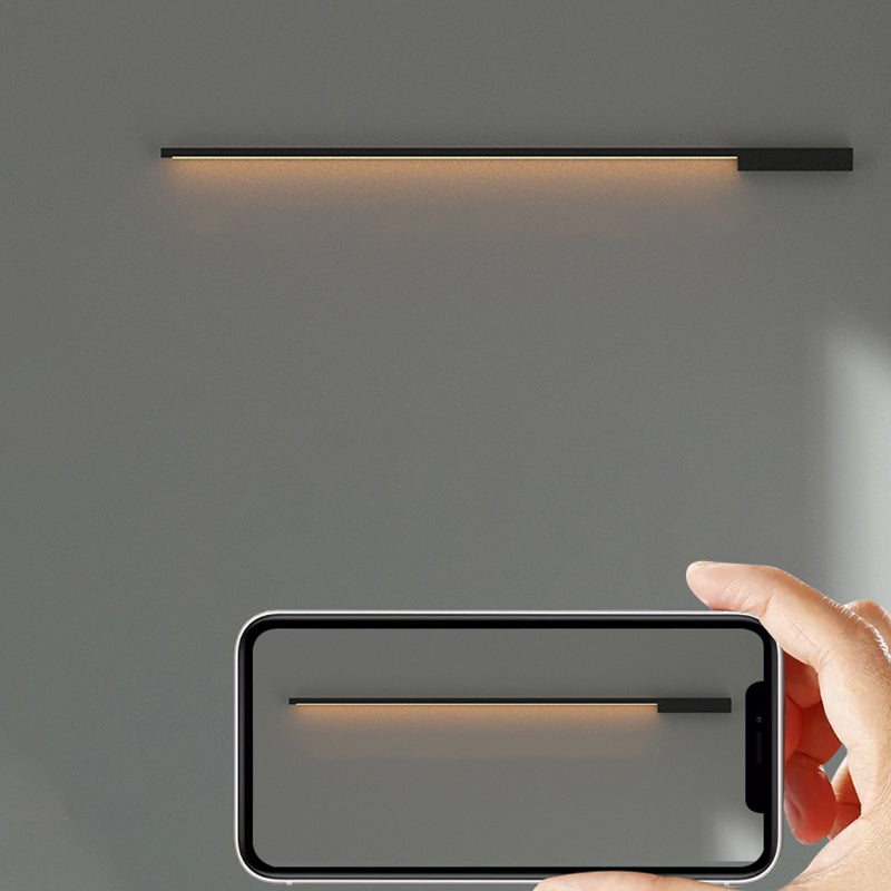 Nordic Style LED Vanity Light Iron Strip Shape Vanity Lamp for Shower Room