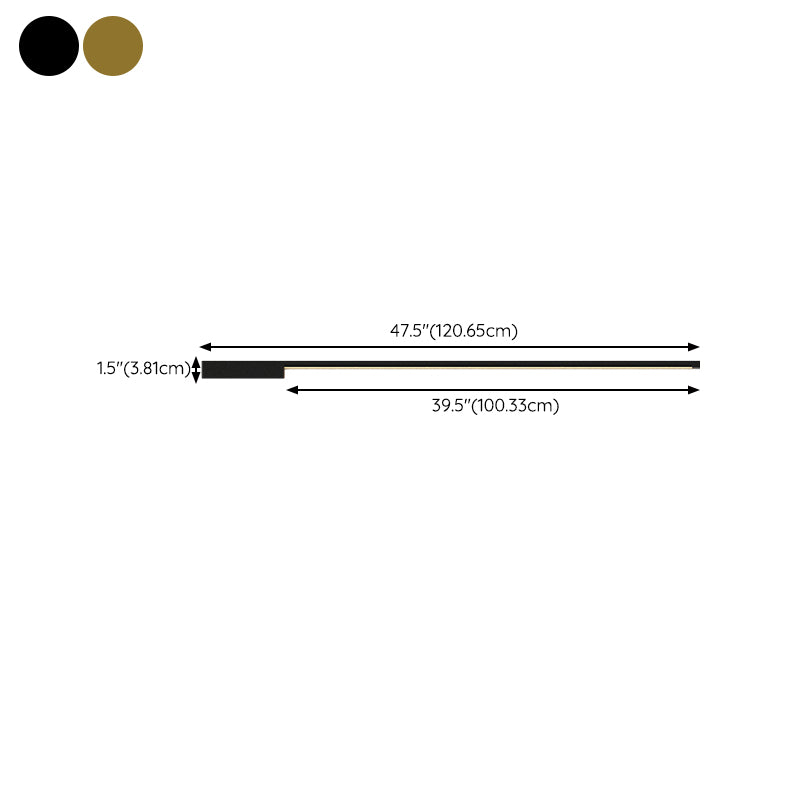 Nordic Style LED Vanity Light Iron Strip Shape Vanity Lamp for Shower Room