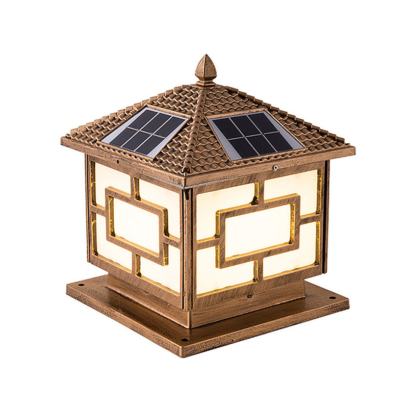 Modern LED Pillar Light Creative Solar Lighting Fixture for Garden