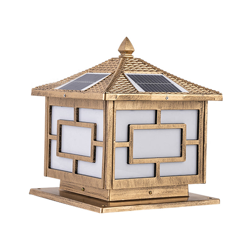 Modern LED Pillar Light Creative Solar Lighting Fixture for Garden