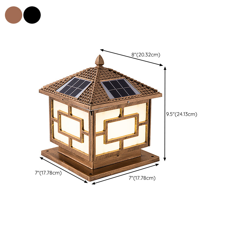Modern LED Pillar Light Creative Solar Lighting Fixture for Garden