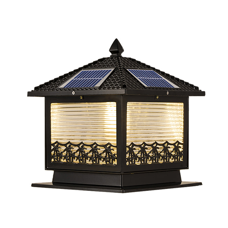 Modern Pillar Light Creative LED Solar Lighting Fixture for Garden