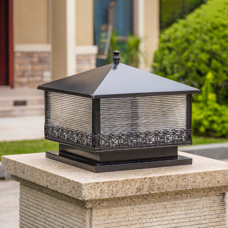 Modern Pillar Light Creative LED Solar Lighting Fixture for Garden