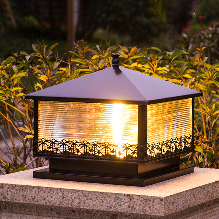 Modern Pillar Light Creative LED Solar Lighting Fixture for Garden
