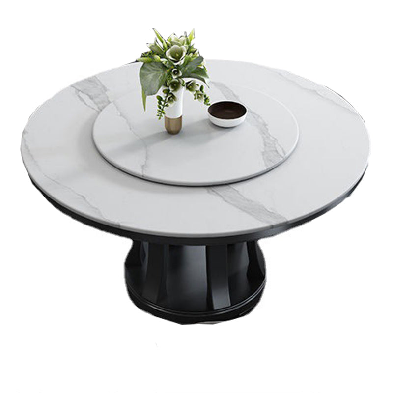 Modern Sintered Stone Table Pedestal Dining Table for Dining Room
