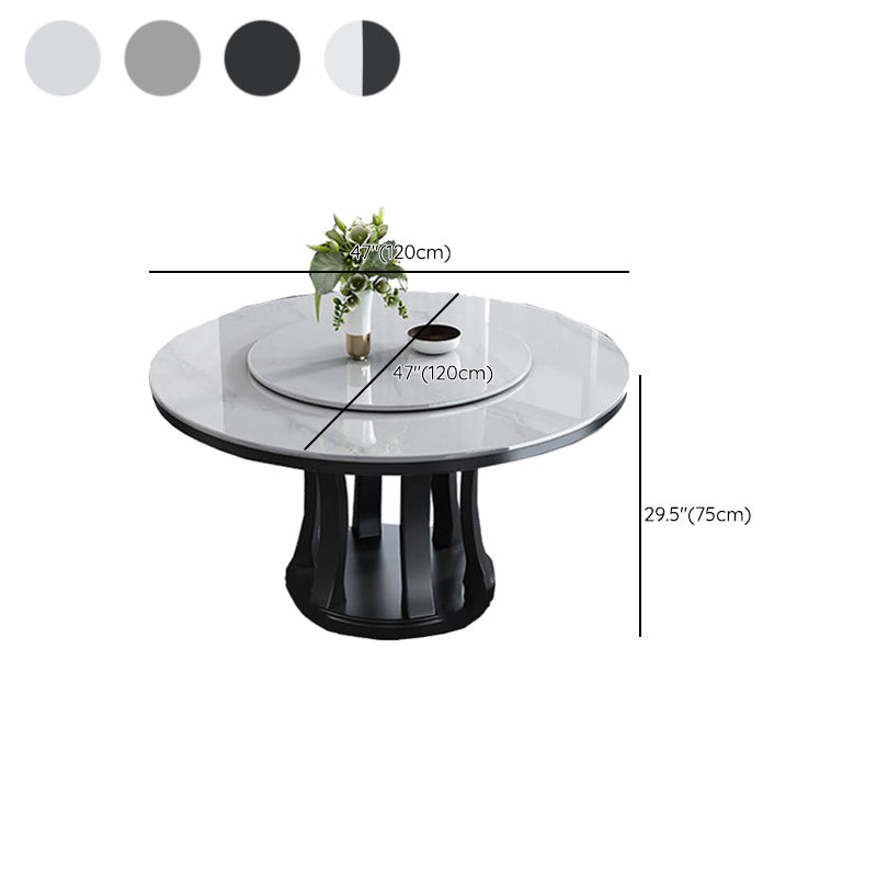 Modern Sintered Stone Table Pedestal Dining Table for Dining Room