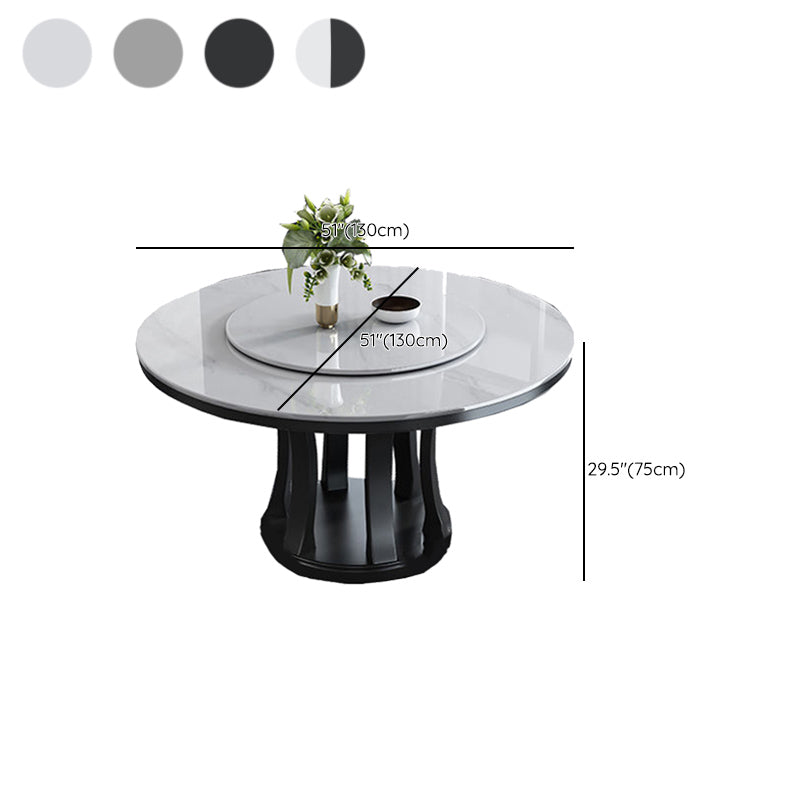 Modern Sintered Stone Table Pedestal Dining Table for Dining Room