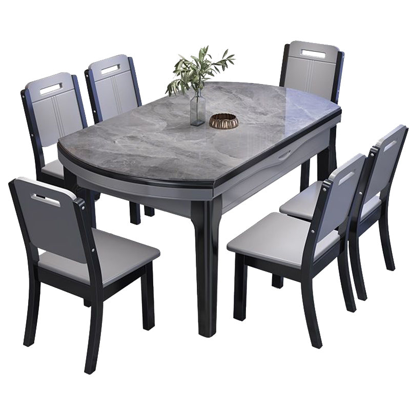 Modern 4 Legs Dining Table Extendable Dining Table for Kitchen