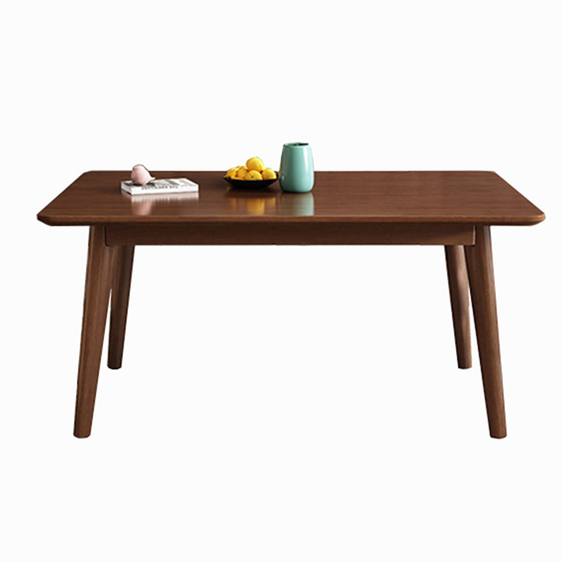 Dining Room Dinner Kitchen Table Rubberwood Solid Wood Dining Table