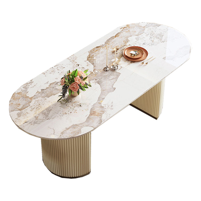 Dining Room Dinner Kitchen Table Simple Pedestal Stone Dining Table