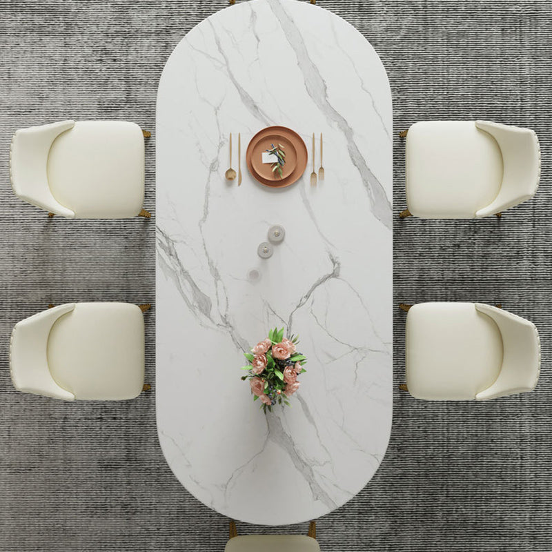 Dining Room Dinner Kitchen Table Simple Pedestal Stone Dining Table