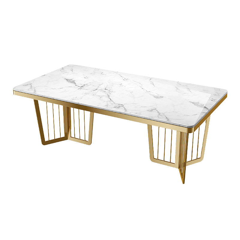 Dinner Room Luxury Dining Table Kitchen Metal Base Dining Table