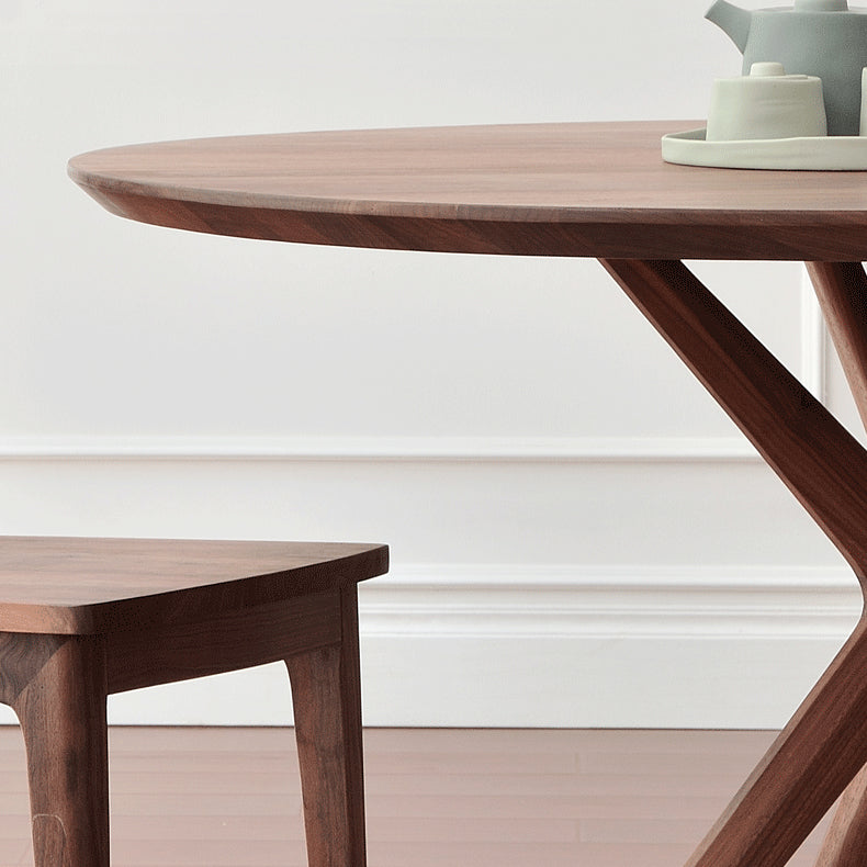 Kitchen Dinner Table Dining Room Round Solid Wood Dining Table