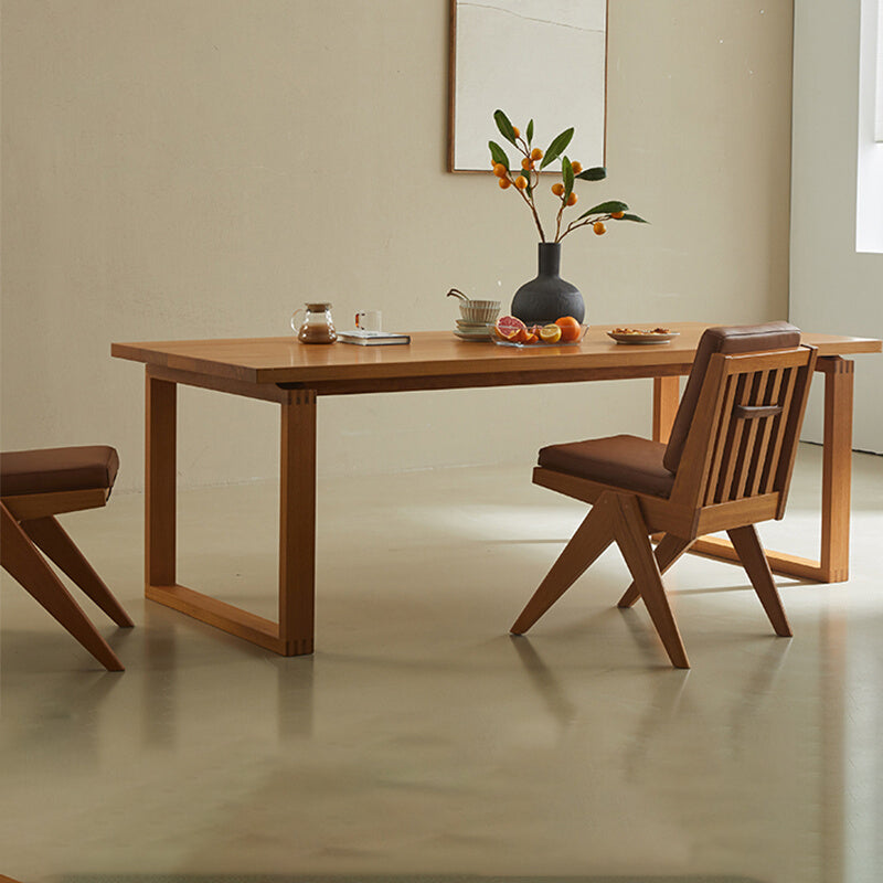 Kitchen Rectangle Dinner Table Dining Room Solid Wood Dining Table