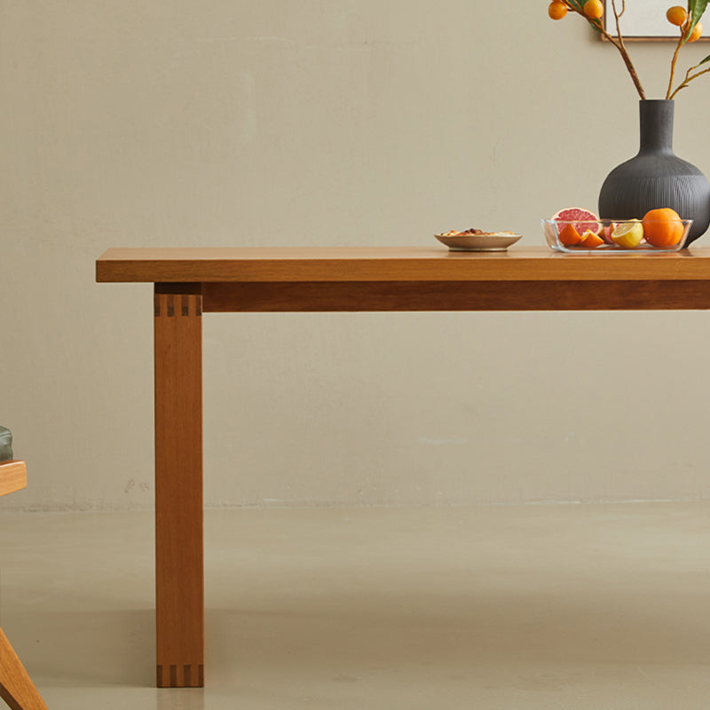 Kitchen Rectangle Dinner Table Dining Room Solid Wood Dining Table