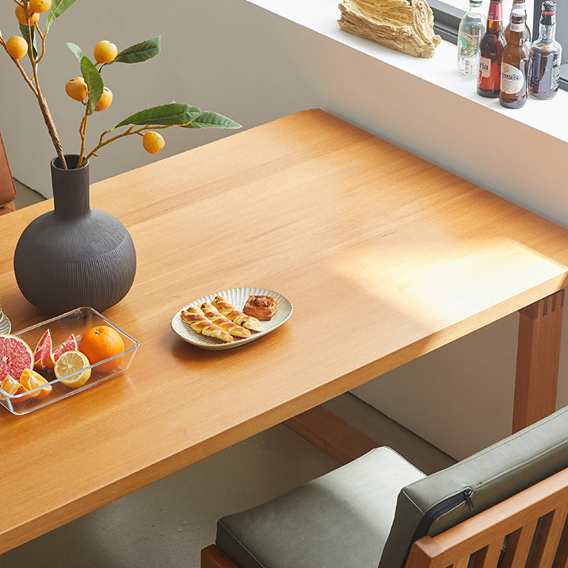 Kitchen Rectangle Dinner Table Dining Room Solid Wood Dining Table