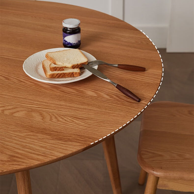 Dining Room Dinner Kitchen Table Round Solid Wood Dining Table