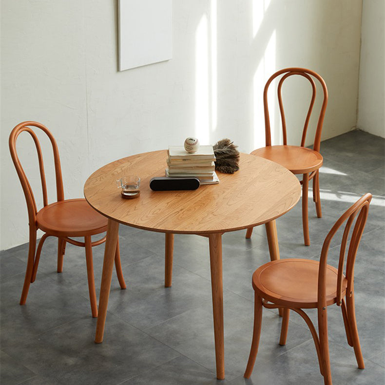 Dining Room Dinner Kitchen Table Round Solid Wood Dining Table