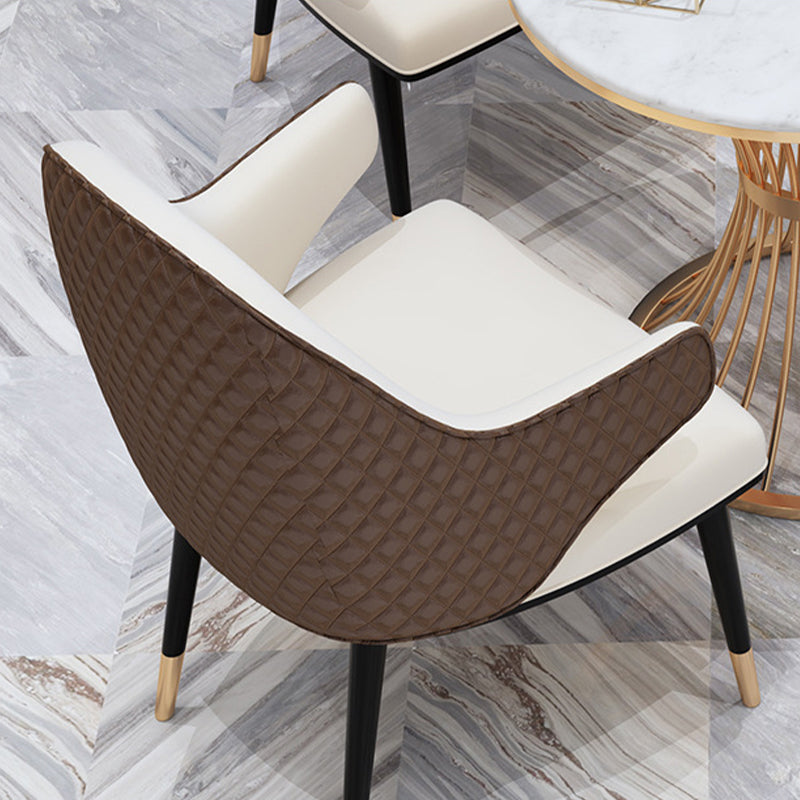 Modern Dining Set for Home 1/2/3/4/5 Pcs Round Dining Table Set with Padded Chairs