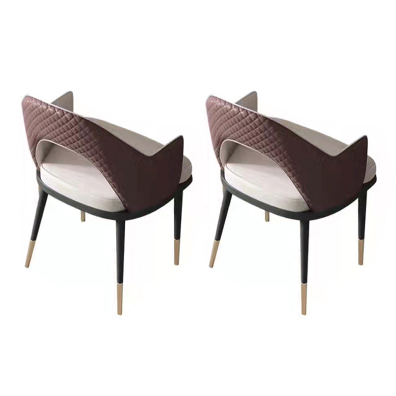 Glam Dinette Set for Kitchen 1/2/5 Pcs Glossy White Dining Table Set