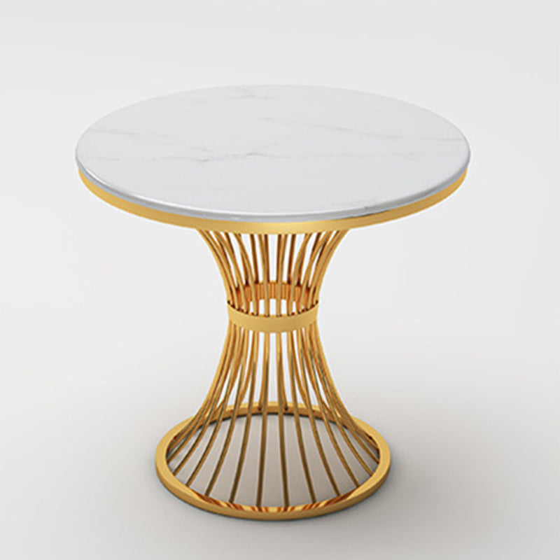 Glam Dinette Set for Kitchen 1/2/5 Pcs Glossy White Dining Table Set