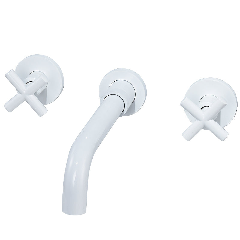 Traditioal Brass Roman Tub Faucet with 2 Cross Handles Tub Faucet
