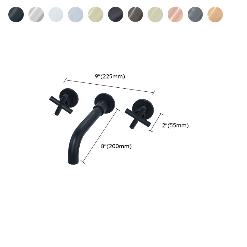 Traditioal Brass Roman Tub Faucet with 2 Cross Handles Tub Faucet
