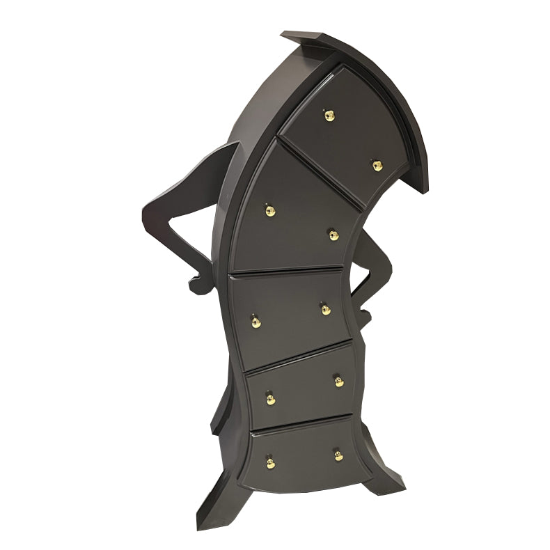 Classic Glam Dresser Manufactured Wood Storage Chest Dresser , 13.65 Inch Width