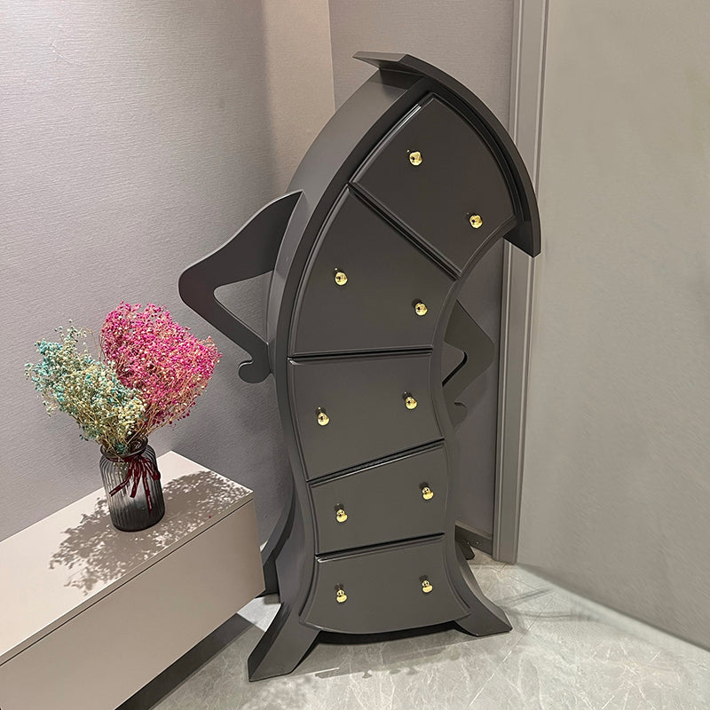 Classic Glam Dresser Manufactured Wood Storage Chest Dresser , 13.65 Inch Width