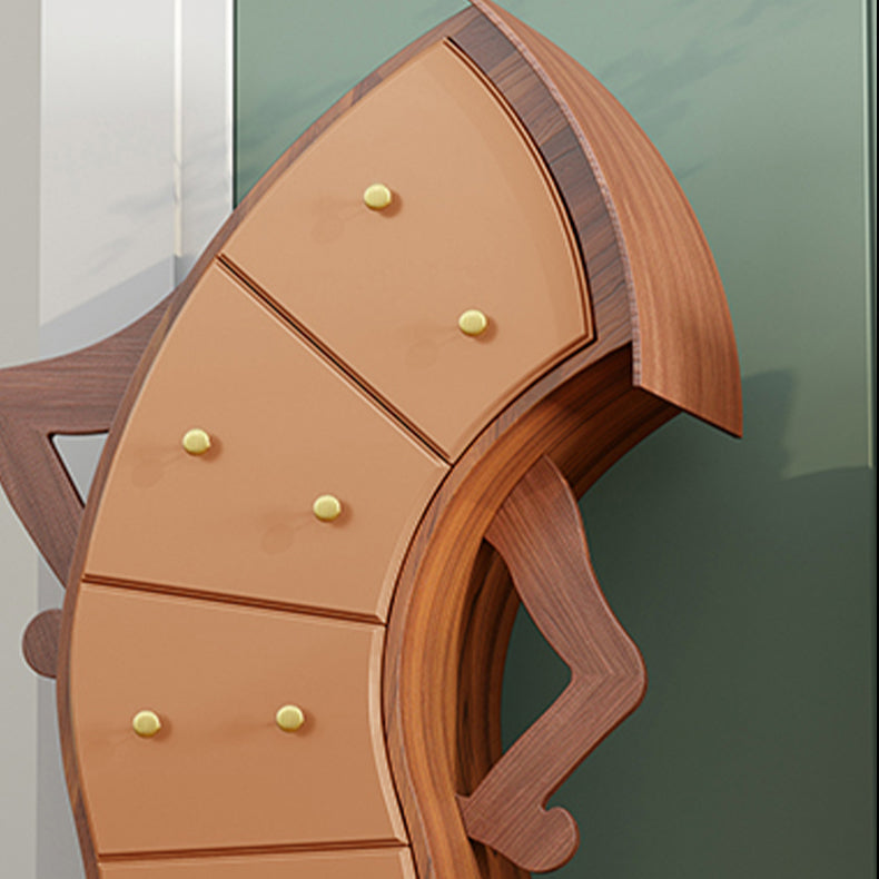 Classic Glam Dresser Manufactured Wood Storage Chest Dresser , 13.65 Inch Width