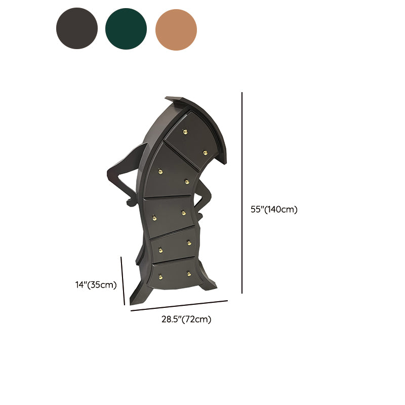 Classic Glam Dresser Manufactured Wood Storage Chest Dresser , 13.65 Inch Width