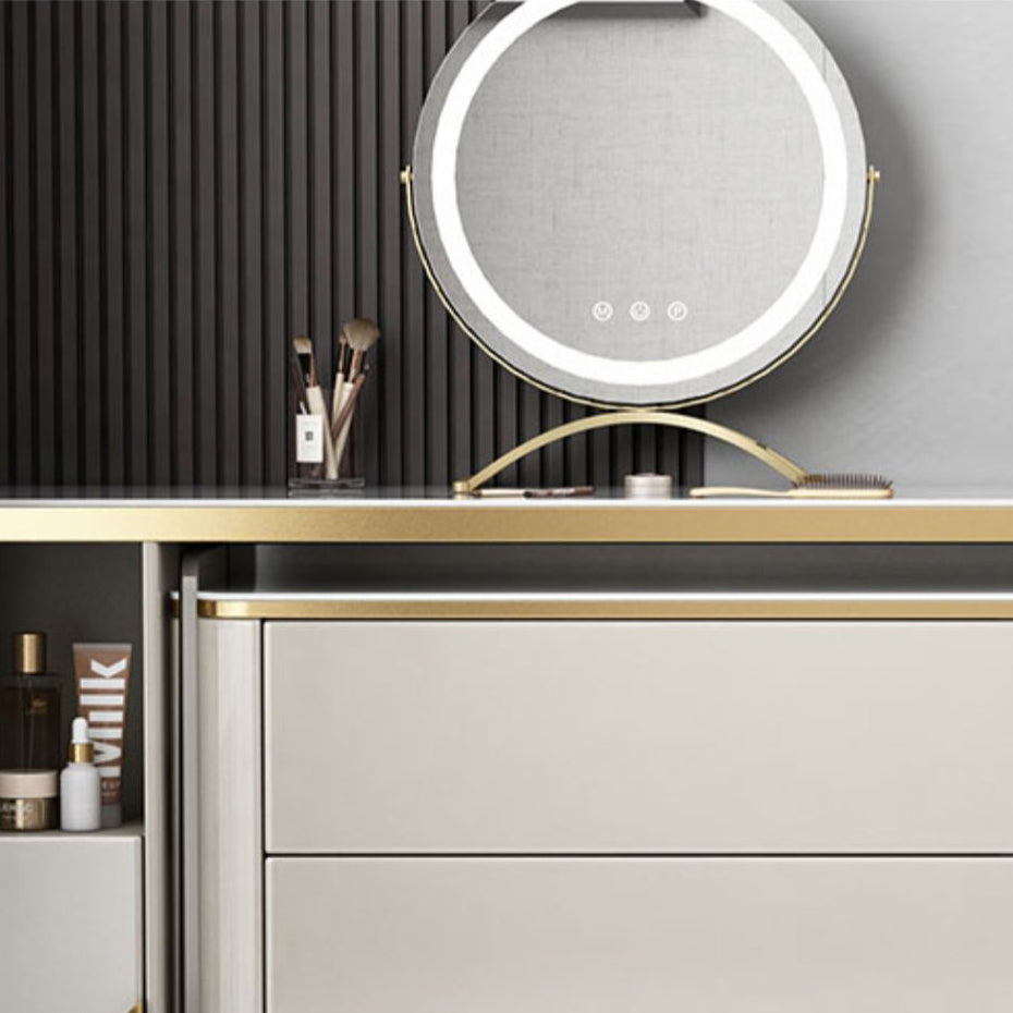 Classic Glam Dresser Stone Storage Chest Dresser with 6 Drawers , 11.7 Inch Width