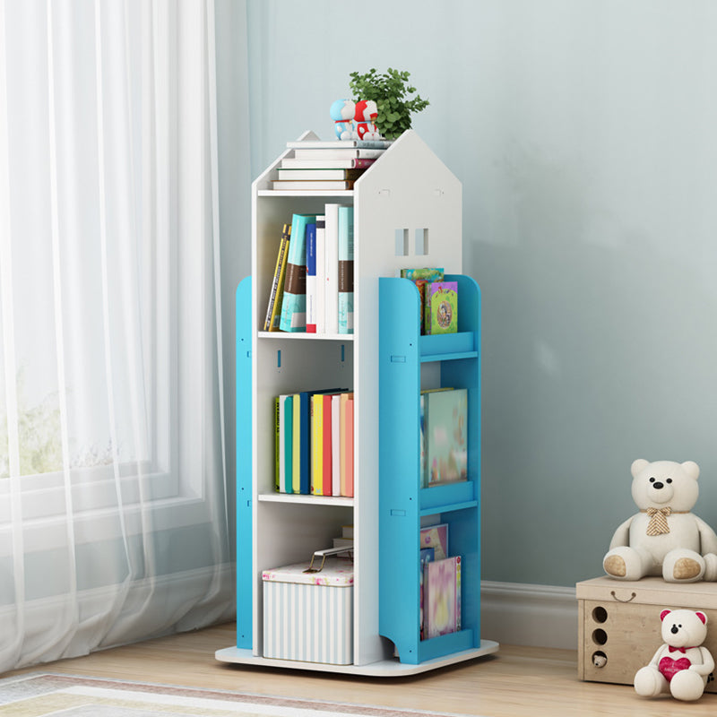 Scandinavian Open Back Standard Bookshelf Engineered Wood Bookcase