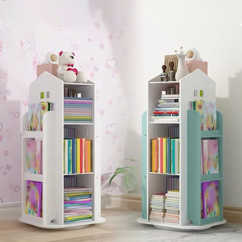 Scandinavian Open Back Standard Bookshelf Engineered Wood Bookcase