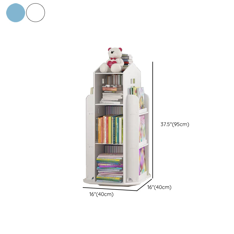 Scandinavian Open Back Standard Bookshelf Engineered Wood Bookcase
