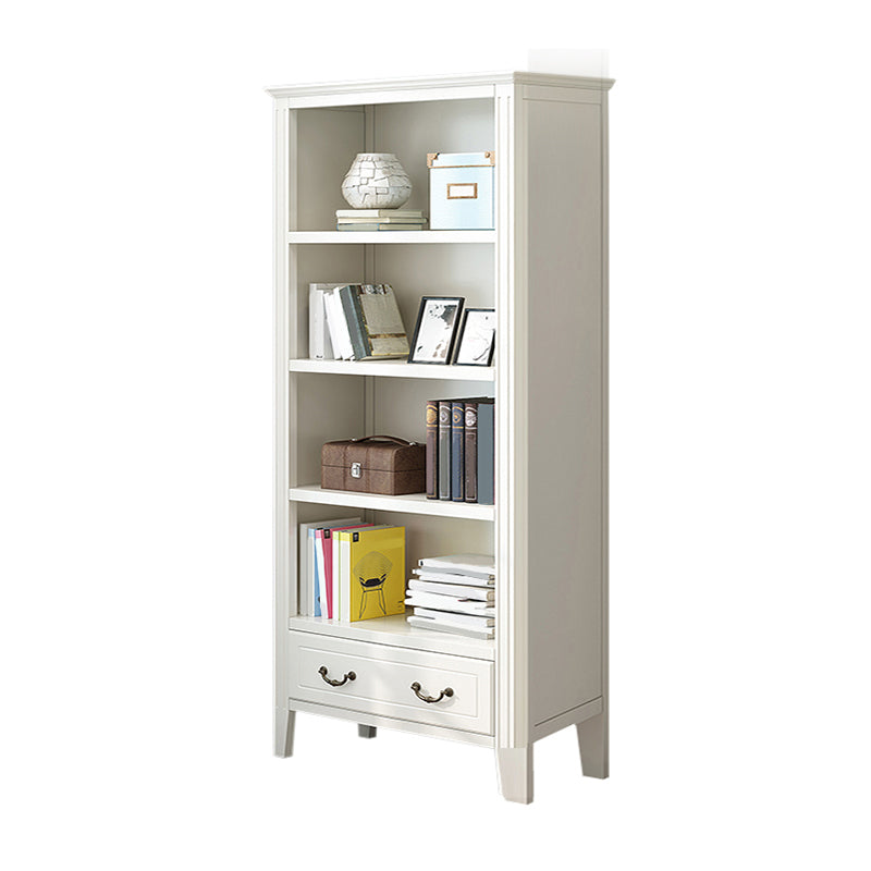 Modern Style Closed Back Bookshelf Standard Wooden Bookcase for Study Room