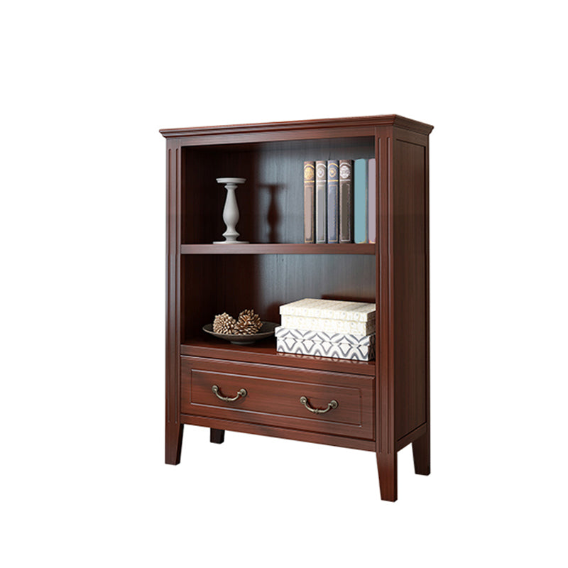 Modern Style Closed Back Bookshelf Standard Wooden Bookcase for Study Room