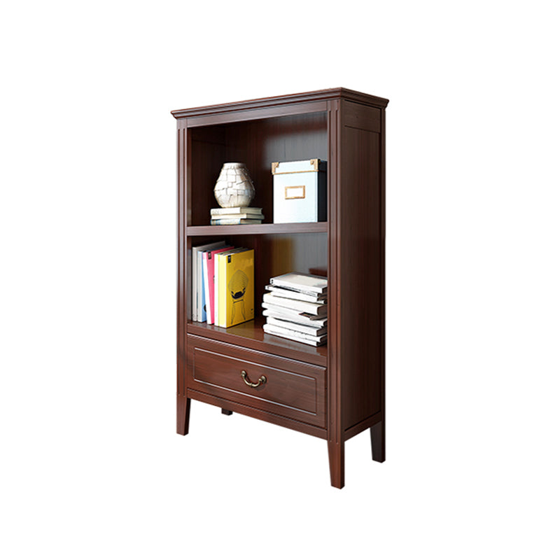 Modern Style Closed Back Bookshelf Standard Wooden Bookcase for Study Room