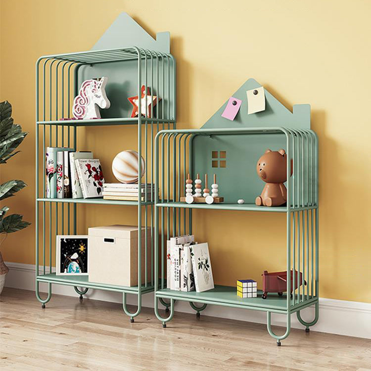 Scandinavian Metal Bookshelf Standard Open Back Bookcase with Shelves