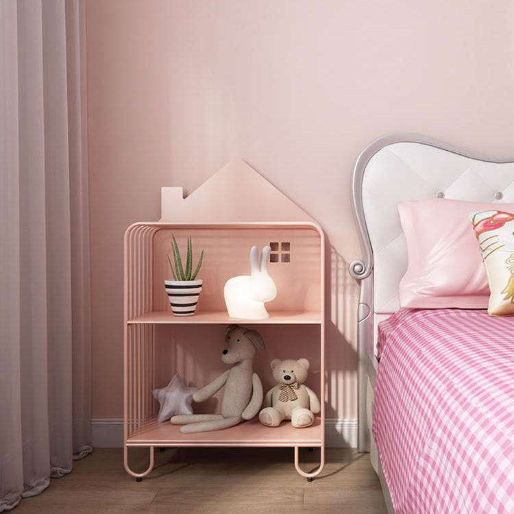 Scandinavian Metal Bookshelf Standard Open Back Bookcase with Shelves