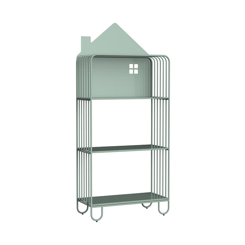 Scandinavian Metal Bookshelf Standard Open Back Bookcase with Shelves
