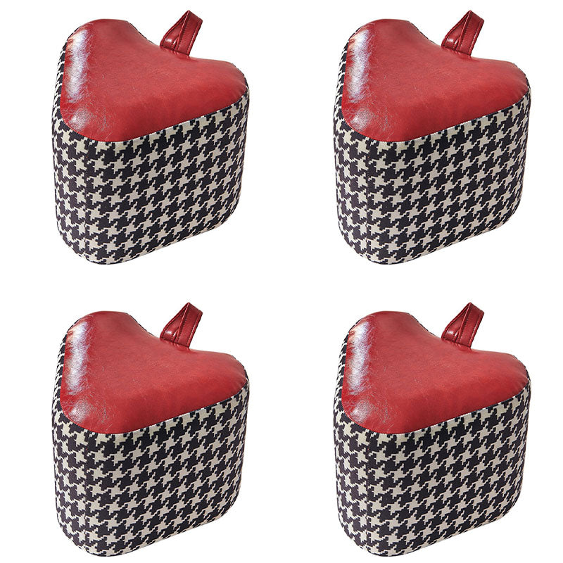 Color Block Fabric Standard Stool Modern Simple Upholstered Ottoman