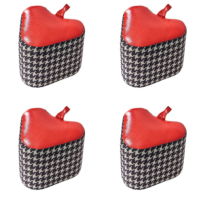 Color Block Fabric Standard Stool Modern Simple Upholstered Ottoman