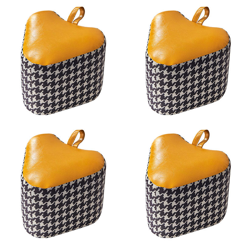 Color Block Fabric Standard Stool Modern Simple Upholstered Ottoman