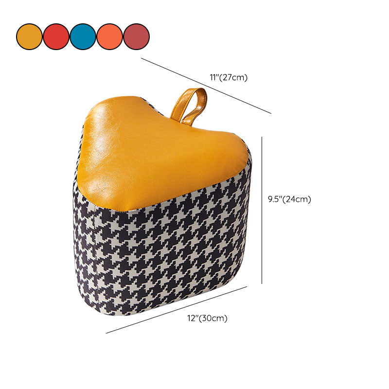 Color Block Fabric Standard Stool Modern Simple Upholstered Ottoman