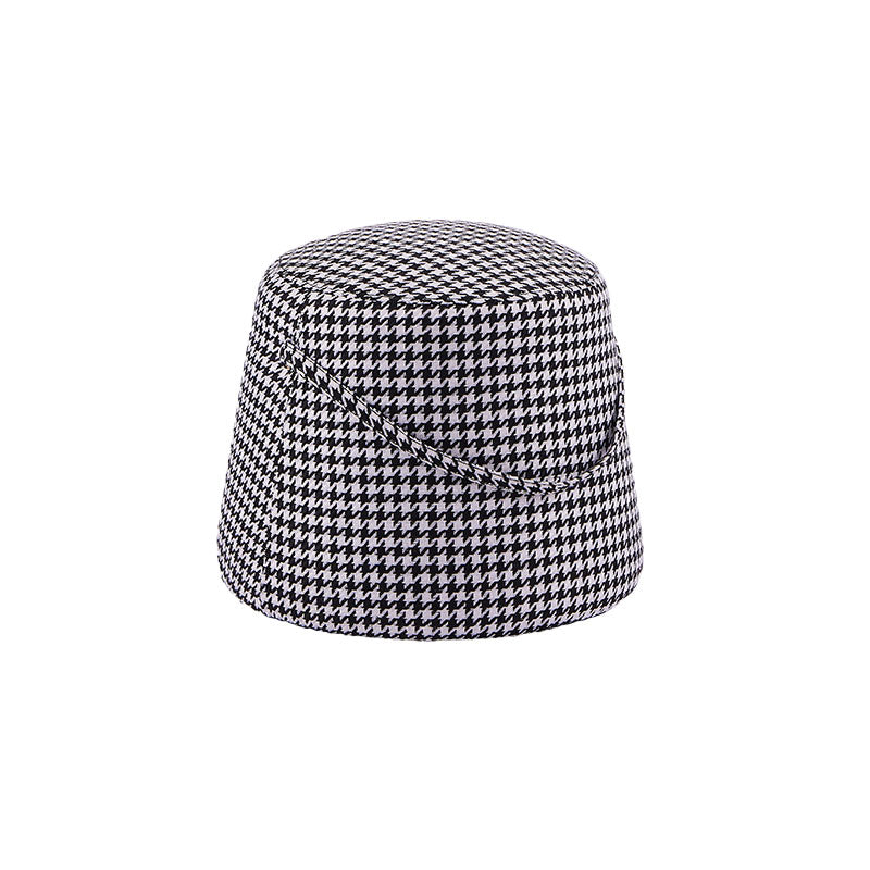 Solid Color Fabric Standard Stool Modern Style Simple Round Stool